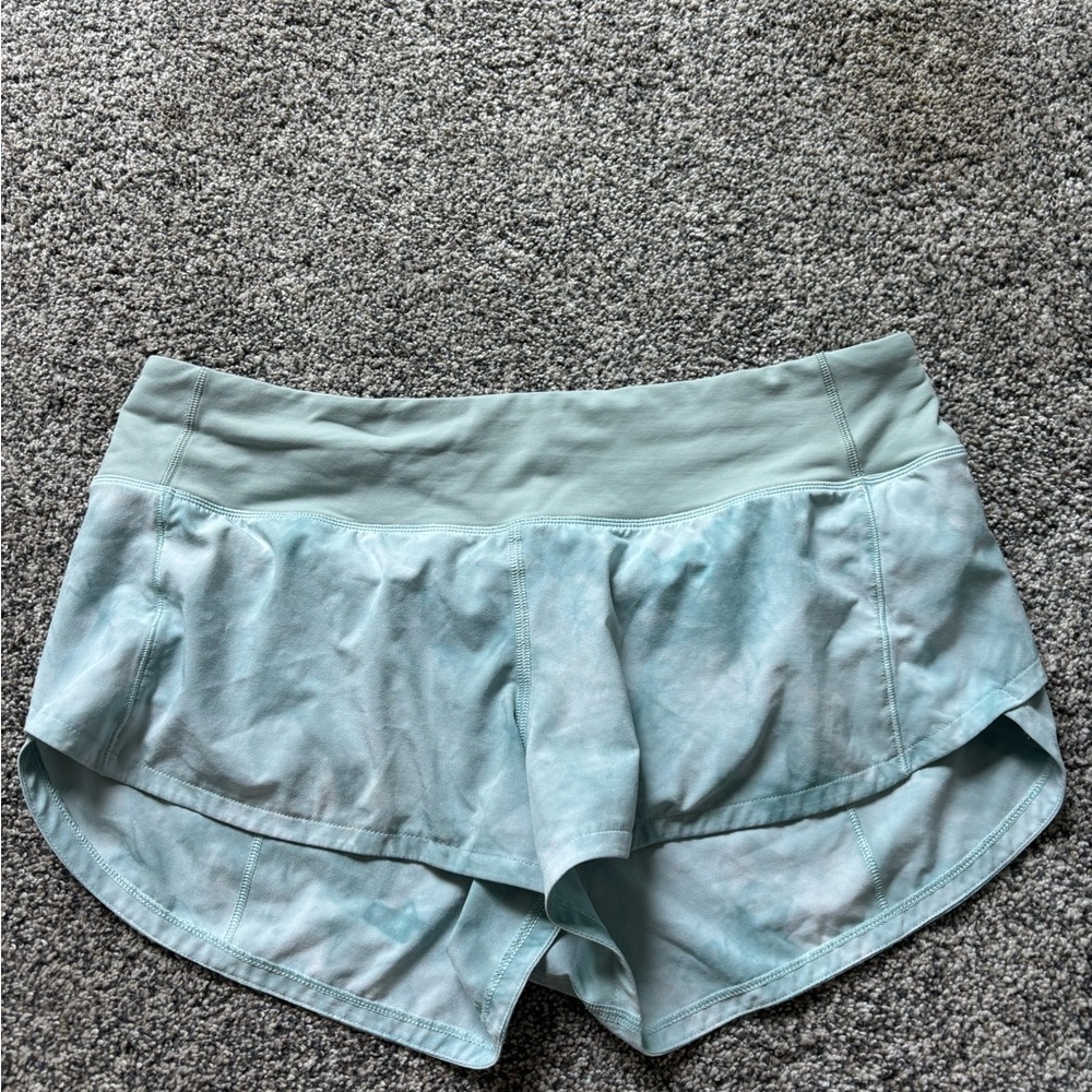 Lululemon Athletica Blue Athletic Shorts Moisture-Wicking